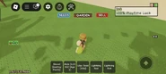A player during the Luck Event